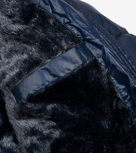 Dámská tmavě modrá zimní zateplená bunda BH-1840